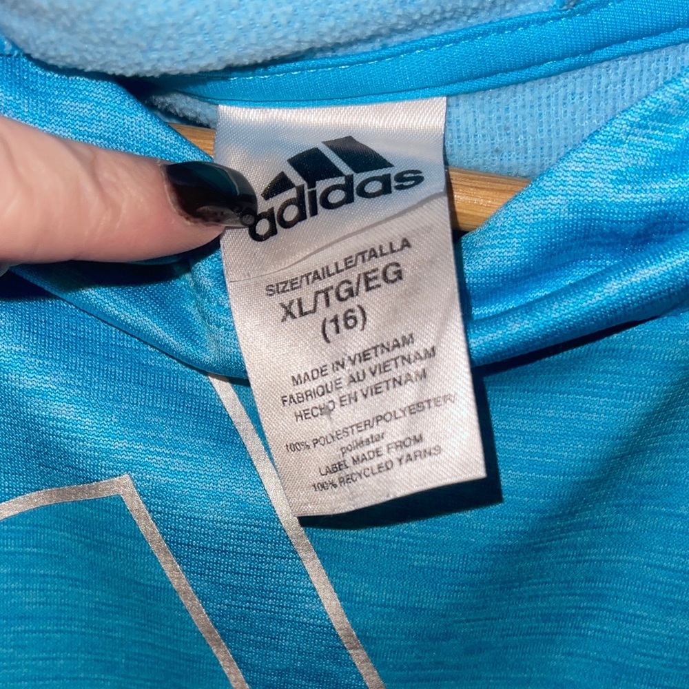 Adidas Kids Light Blue Sweatshirt - Picture 3 of 3